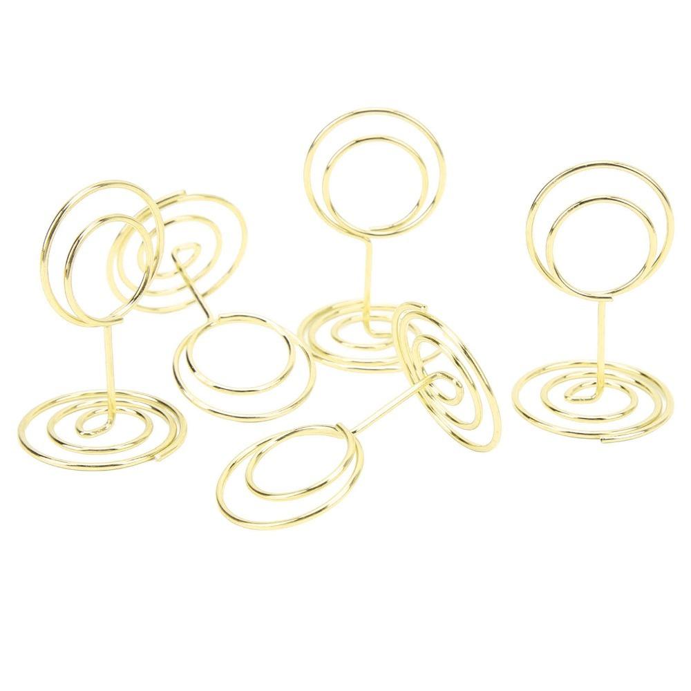 20Pc Stable Table Number Stands Round Shaped Table Number Holder Name Card Holder  Table Settings