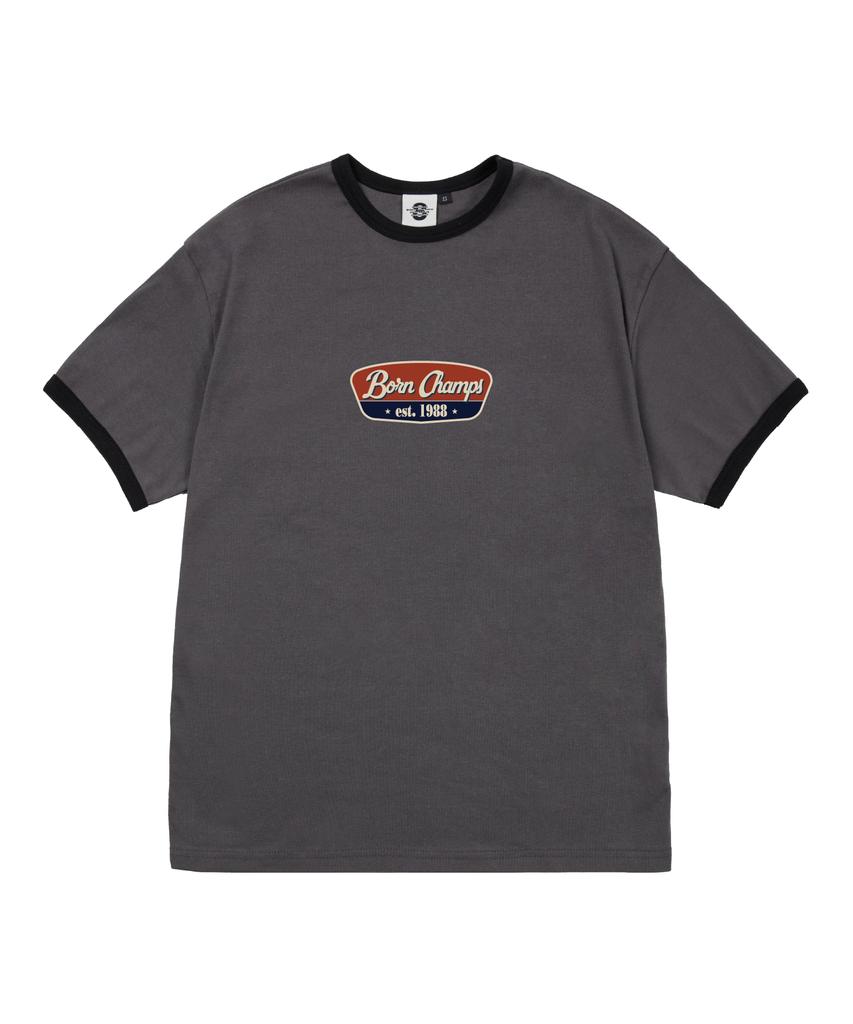 BORN CHAMPS [4 Colors] 88 Originals Women'S Fleece Ringer Short Sleeve T-Shirt B25St62