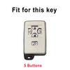 5 Tasten TPU Smart Fernbedienungs Autoschlüssel Schale Gehäuse Fob Abdeckung für Toyota Noah Voxi Alphard Estima Vellfire Keyless Schutz