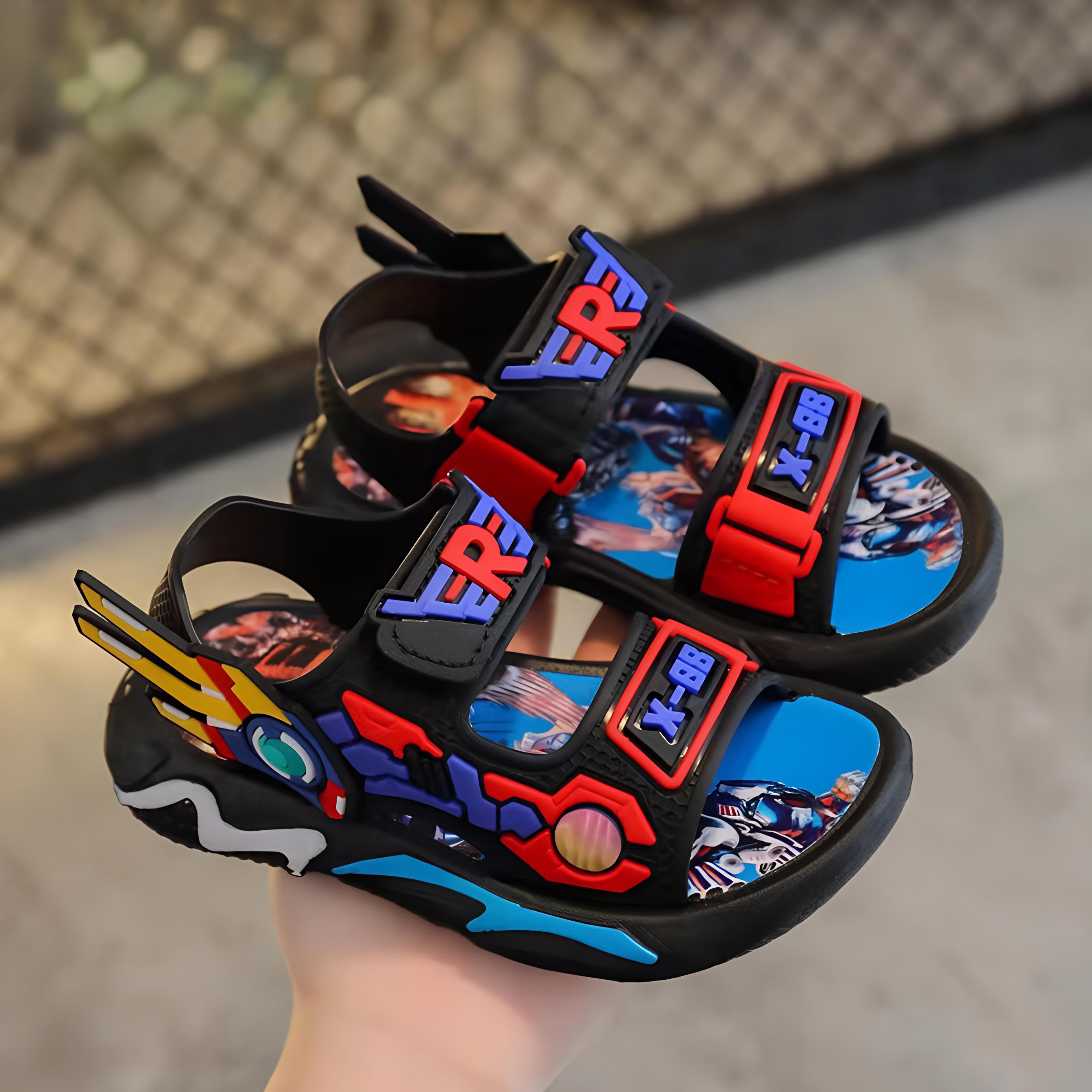 

Сандалии для мальчиков Новые летние износостойкие пляжные туфли для маленьких мальчиков Большие детские туфли Пляжная обувь 25 чёрный