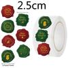 3.8cm 2.5cm Vintage Christmas Stamp Stickers Roller 500pcs Sealing Wax Envelope Labels for Cards Gift Packaging Party Decoration