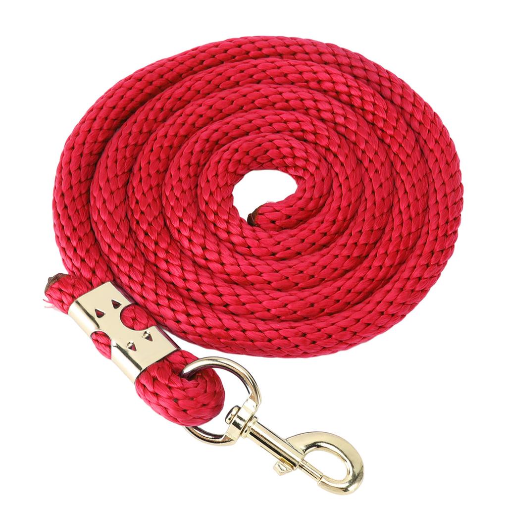 2m Horse Lunge Line Anti Breakage Rope Anti Slip Grip Horse Training Rope with Hook for Walking Handling