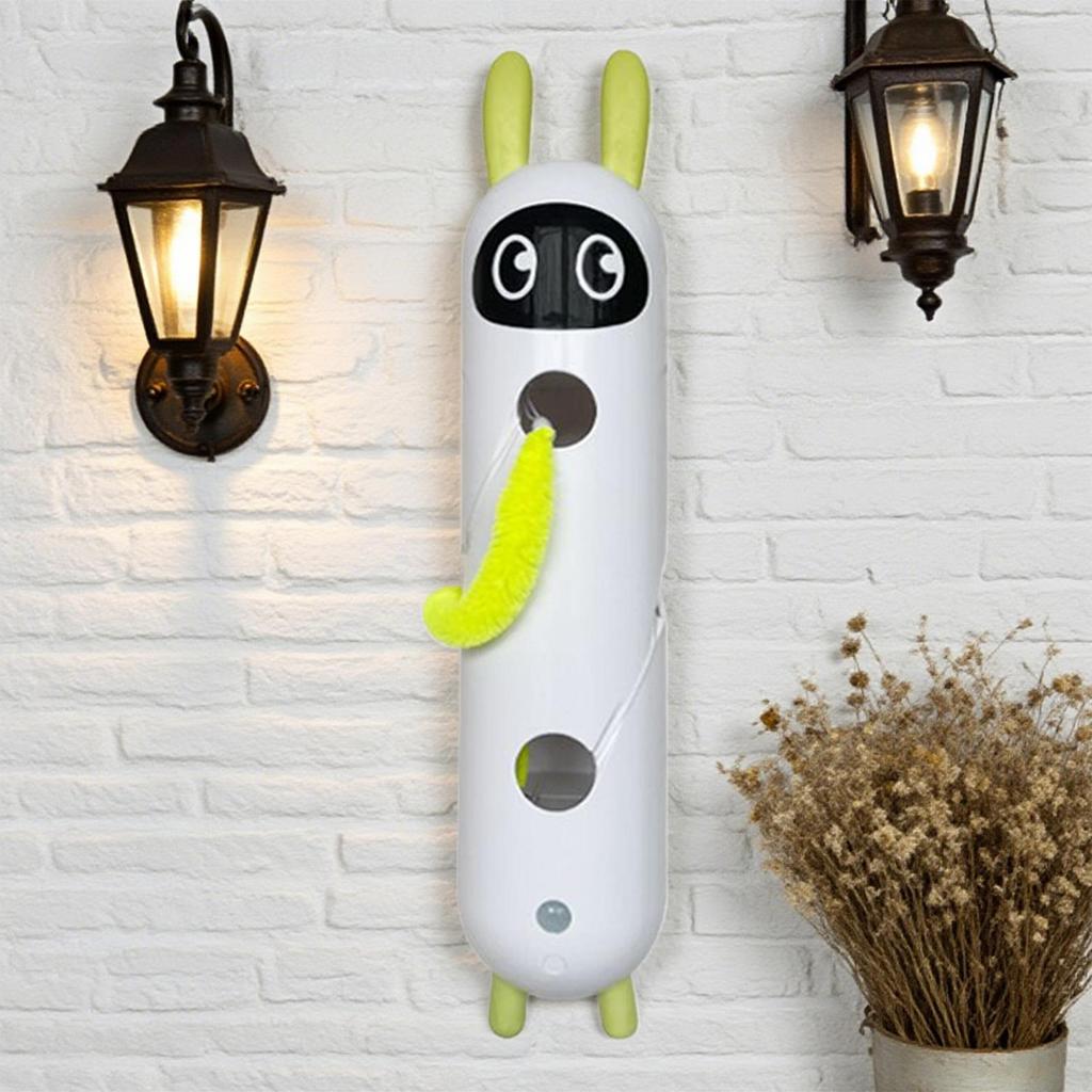 Elektrikli Kedi Oyuncağı USB Şarjlı Yavru Kedi Oyuncağı Bilişsel Eğitim İçin Otomatik Oyun Beyin Geliştirme Zenginleştirme İç Mekanlarda Can Sıkıntısı Giderme