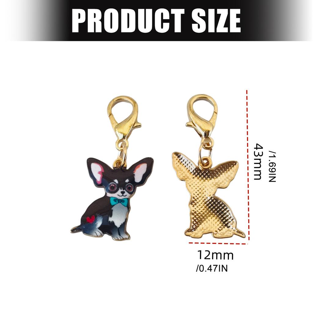 10pcs Creative Gift Dog Keychain for Birthdays Holidays Alloy Key Organiser Ornament Perfect for Personalization