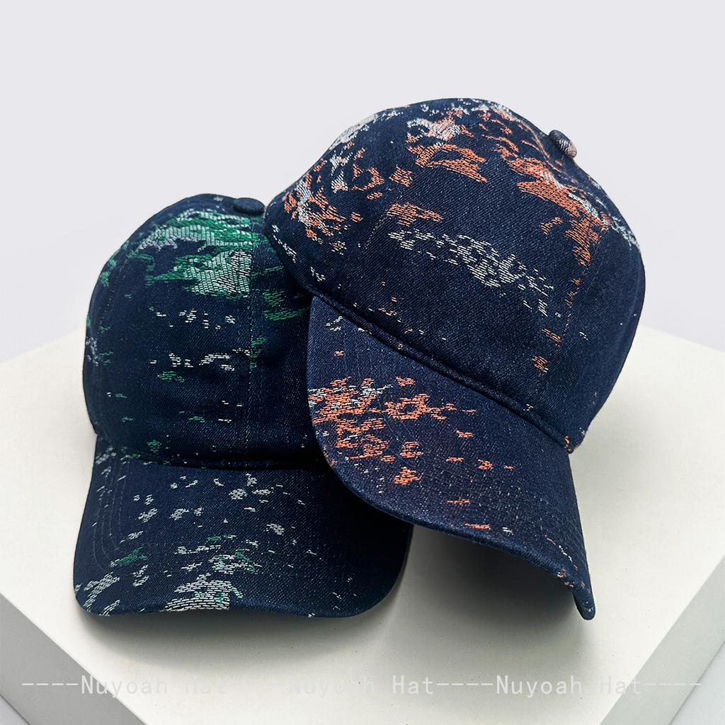 New Men Women Personal Irregular Pattern Baseball Hats Sunshade Travel Versatile Outdoor Peaked Caps Retro Fashion Ins Casual
