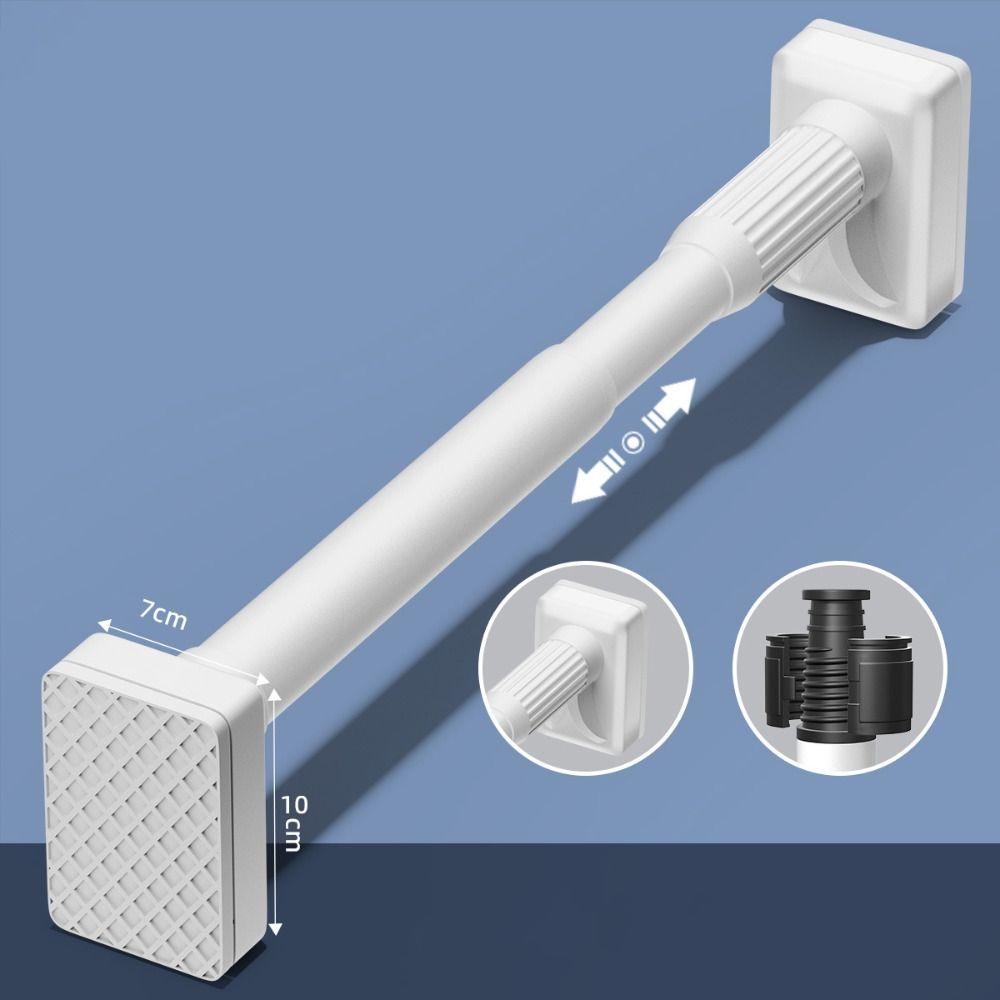 Carbon Steel Clothes Hanging Rail Stretchable Wardrobe Rod New Extendable Pole  Bathroom
