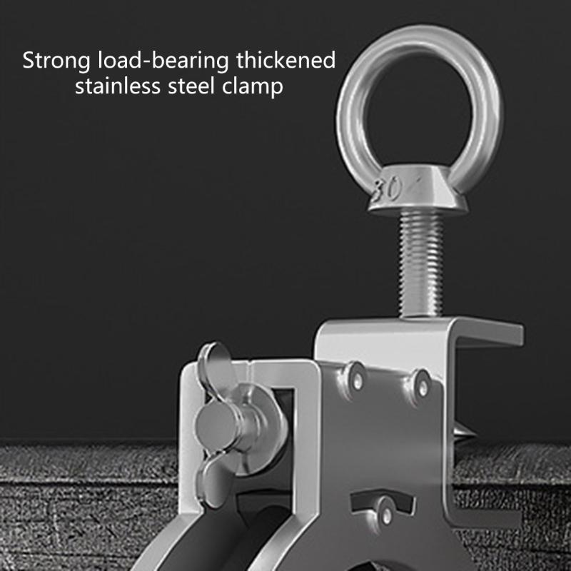 Upgrades Steel Bridge Mount Cable Pulley 65mm Large Opening Smooth Spindles Roller for Electrical Conduits Installation