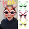 Frog Eye Funny Eye Glasses Tentacle Frog Eye Eyewear Cute Alien Sunglasses  Party