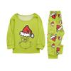 Print Cute Family Set Pajamas, Home Clothes, Family Set Long Sleeve Top Pants Set