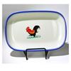 Fucheng Vintage Melamine Rooster Dinner Plate Set