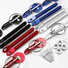 Universal Hood Pin Kit Bonnet Hood Pins Lock Latch Kit Aluminum Racing Latch Catch Pin Key Locking Kit Car Accessories Replace