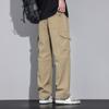 2024 Sommer-Cargohose für Herren, amerikanisches Retro-Design, mehrere Taschen, gerades Bein, einfarbig, Freizeithose, Übergröße, lockere Jogginghose, M-4XL