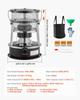 9000 BTU Portable Kerosene Heater & Stove, 2 in 1 Non-Electric Indoor Outdoor Heater with Adjustable Height & Flame & Easy Storage,for Camping,