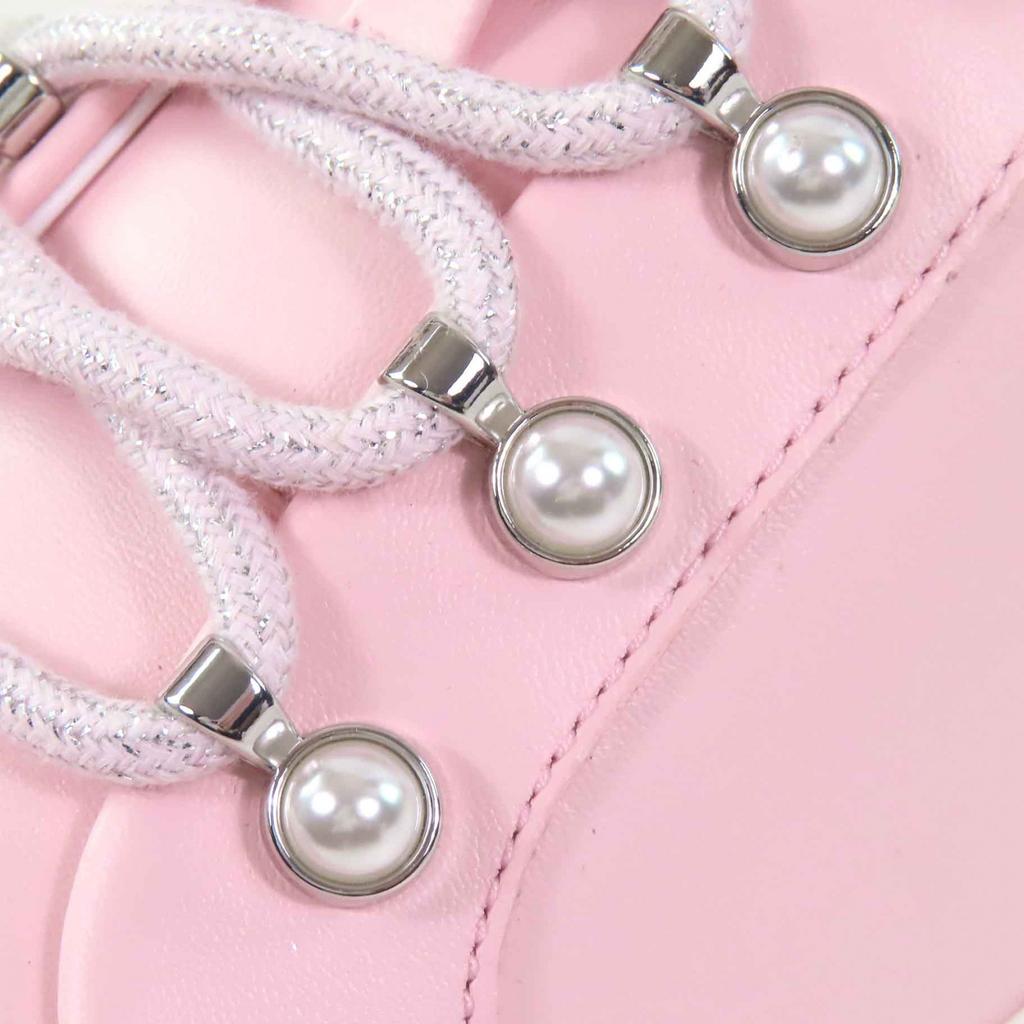 Makellose JIMMY CHOO Niedrige Sneaker ANTIBES/F Antibes Puderrosa Leder Gebraucht