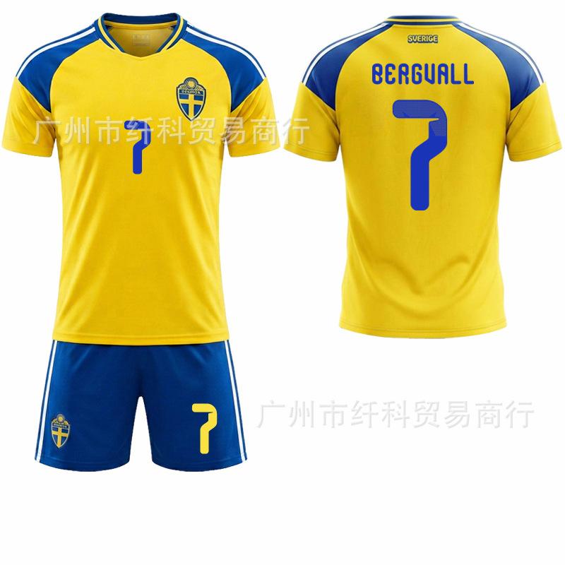 Sweden Home Football Jersey No. 17 10 Ibrahimovic Jersey Yellow Jersey Us, Mexico World Cup 16