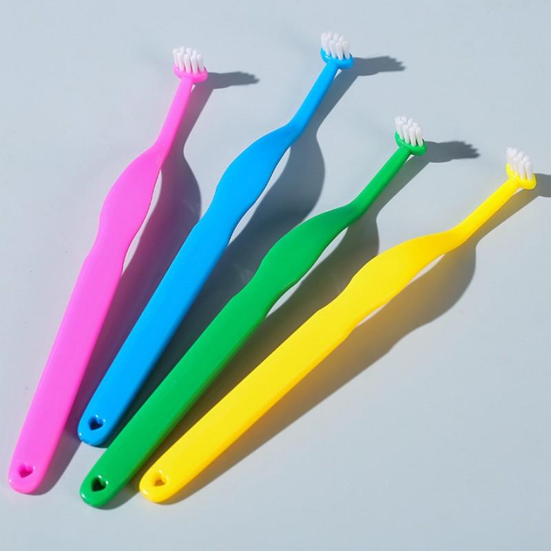 Dog Toothbrush Small Head Pet Toothbrush Side Brush Fot Dog Teeth Cleaning Soft Hair Dogs Toothbrushes Gromming Pet Supplies