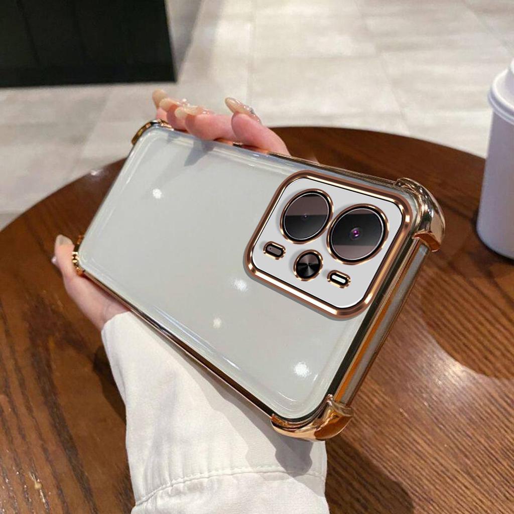 Case for Realme 14T 5G Electroplated Color Border Clear Phone Casing Cover