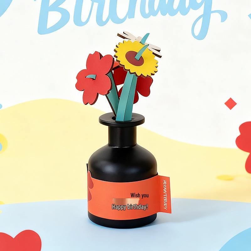 High-End Petal Aroma Diffuser Gift Box - Perfect Birthday Gift for Girlfriend or Best Friend, Ideal as a Niche Party Favor.