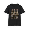 Patriotic Skeleton Trio T-Shirt | Uncle Sam Skull Graphic