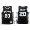 Mens Cotton Blend Basketball Jersey Vintage Style Tim Duncan Manu Ginobili Victor Wembanyama Dennis Rodman Fan Apparel