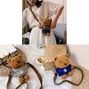 Cartoon Bear Plush Mini Sling Bag With Inner Pocket For Teens Streetwear Fashion