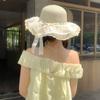 Paper Straw Women Sun Hat With Wide Brim For Beach And Resort Sun Protection