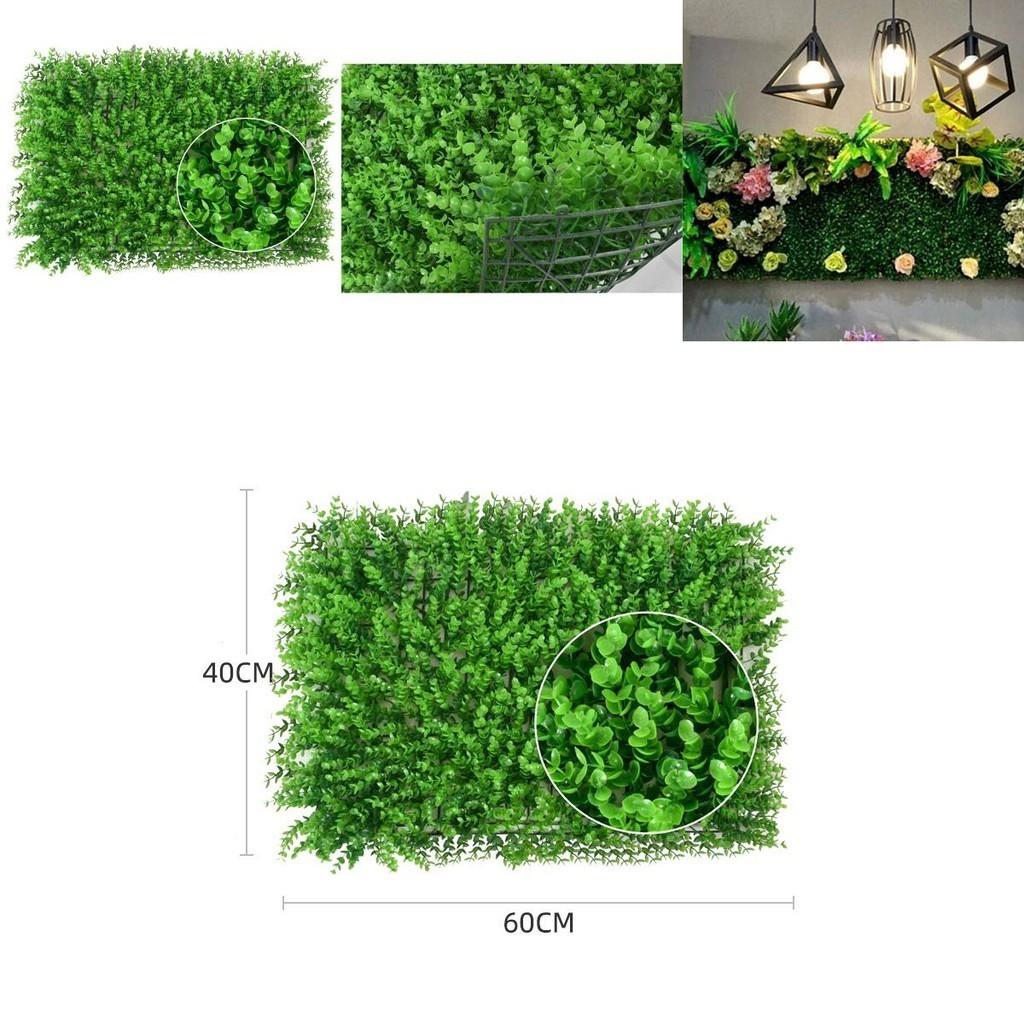 Lush 60*40cm Artificial Eucalyptus Plants Green Wall Greenery Fence Foliage Decor For Stunning Outdoor Spaces