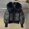Thickened Short Cotton Jacket Women's Fashionable Stylish Warm Small Size Down Cotton Coat Large Size Loose Fit Polyester Fabric