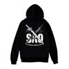 Sword Art Online Loose Fit Hooded Pullover Sweatshirt - Korean Street Style, Long Sleeve, New Collection