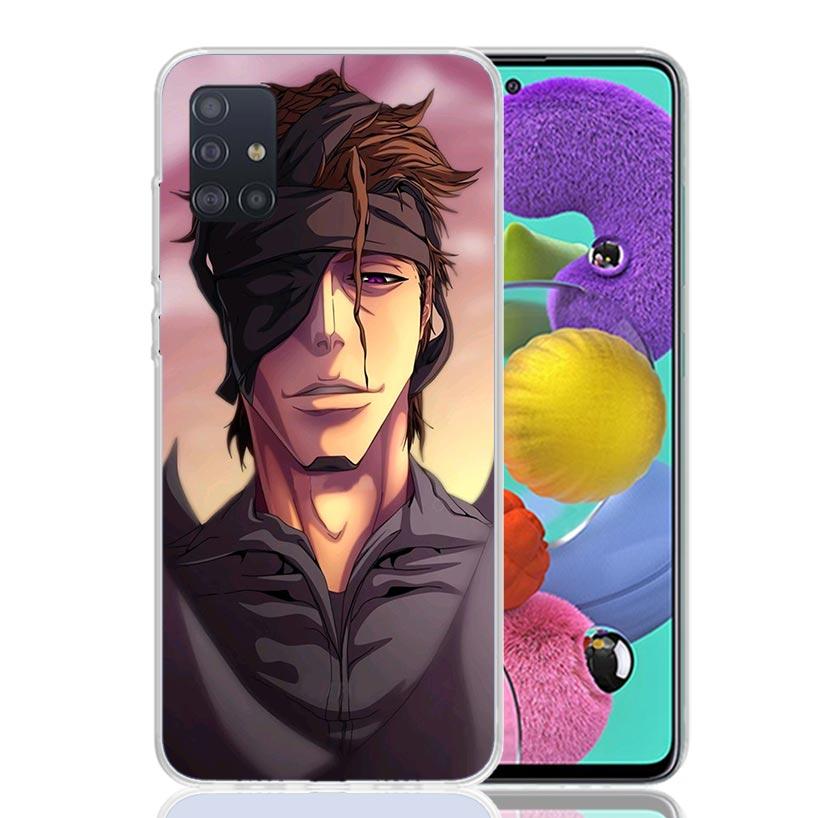 Aizen Sousuke Bleach Phone Case For Samsung Galaxy A52 A32 A22 A12 A02S A50S A30S A51 A31 AA71 Note 20 Ultra 10 S10 Plus Galaxy