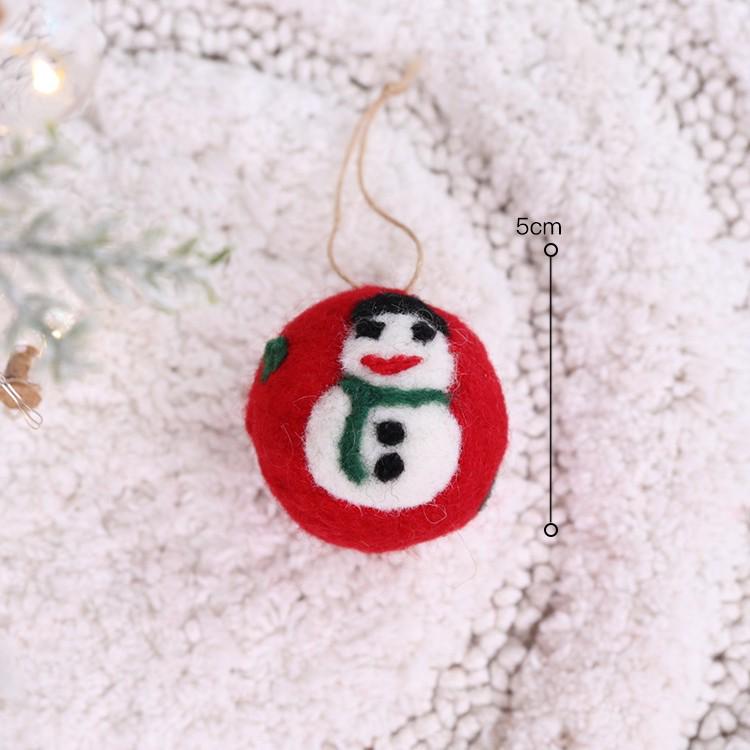 Felt Snowman and Santa DIY Christmas Tree Pendant Decorations
