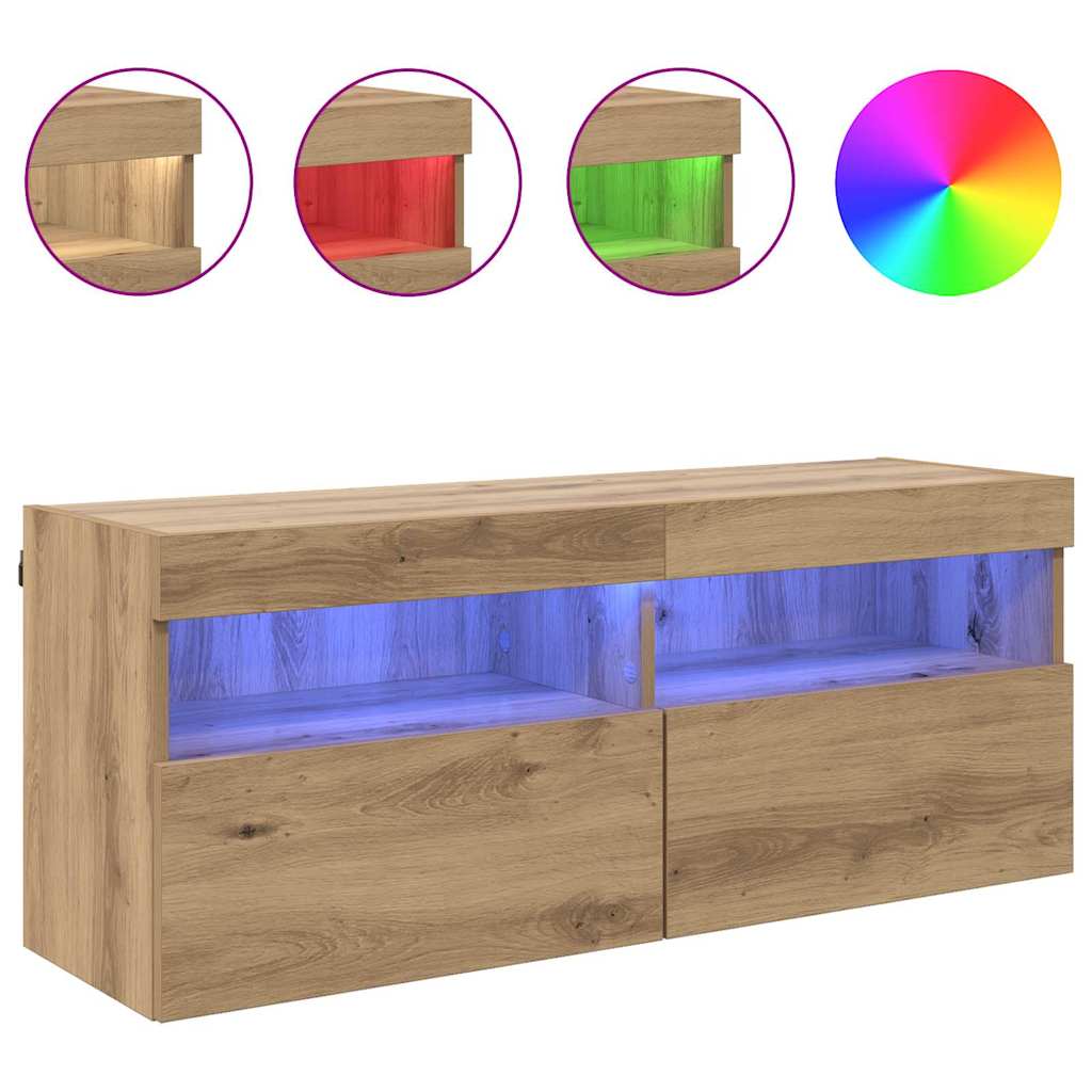 TV Wall Cabinet Artisan Oak 100 x 30 x 40 cm Particleboard