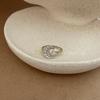 Korean Style Gold Zircon Butterfly Star Moon Adjustable Ring for Women - Exquisite High-End Design