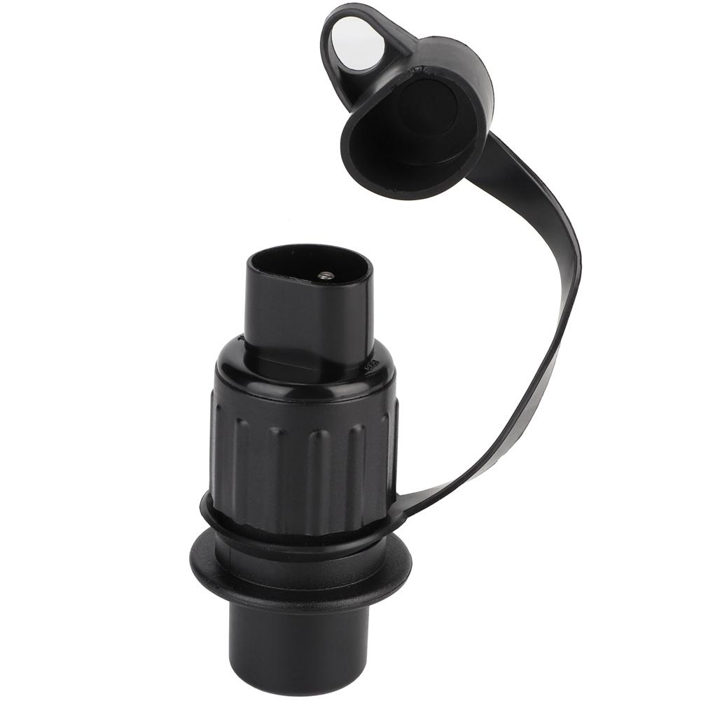 Black Plastic 3 Pin Trailer Plug Wiring Connector Adapter for Trailer