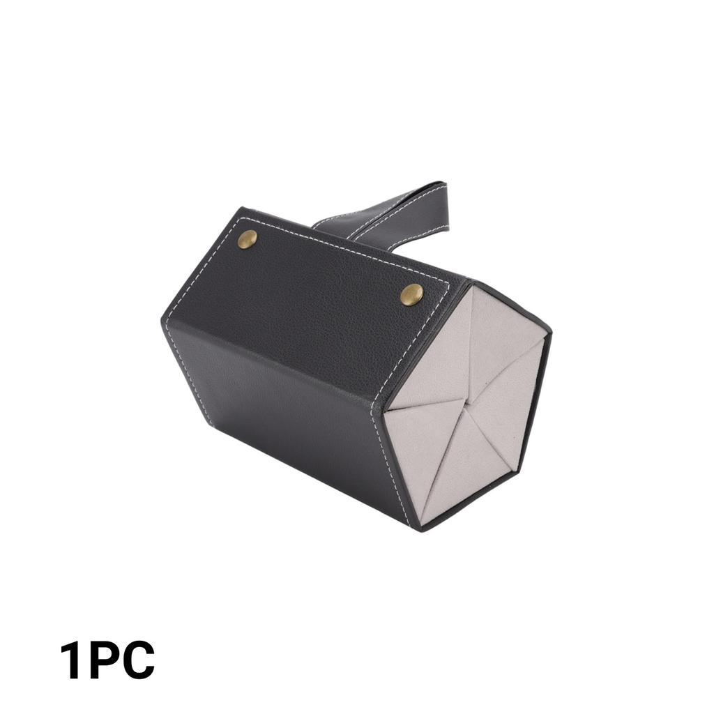 Multi-slot Foldable Sunglass Case, 5 Slots Portable PU Leather Eyewear Organizer, Hanging Travel Glasses Storage Holder Box