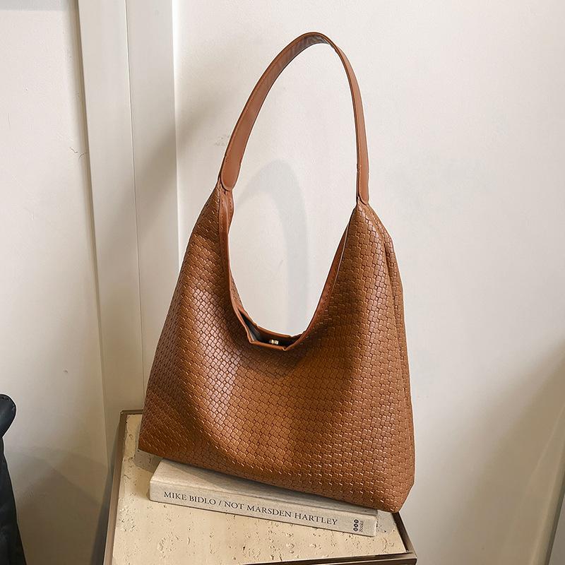 

Большая женская сумка в стиле ретро, новая универсальная сумка на одно плечо подмышкой, большая вместимость, высококачественная сумка-тоут Sense Commuter