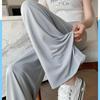 Ice Silk Women's Lightweight Quick-Dry Sun Protection Wide-Leg Pants - High-Waisted and Breathable for Summer
