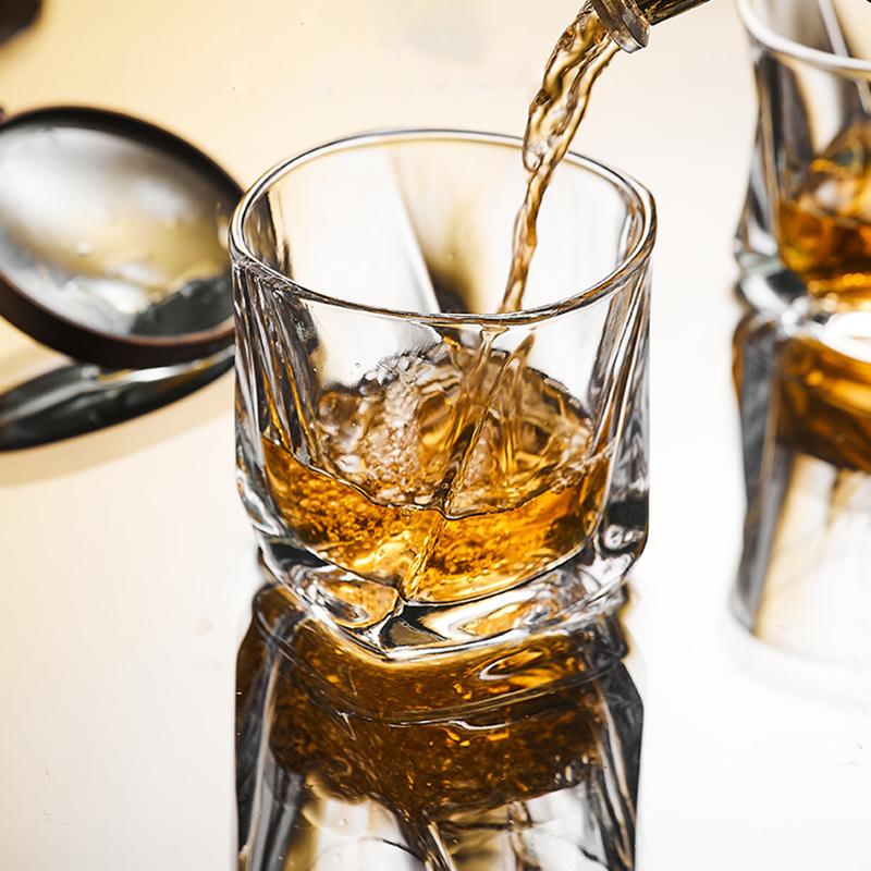 170ml 6pcs Set Thickened Glass Cup Household Foreign Wine Glass Party Transparent Cocktail Whiskey Brandy Glasses Wine Utensils