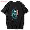 Genshin Impact Printing Tshirts Xiao Venti Print Tee Shirts Hu Tao Zhong Li Graphic T-shirt Kaedehara Kazuha Raiden Shogun Tees