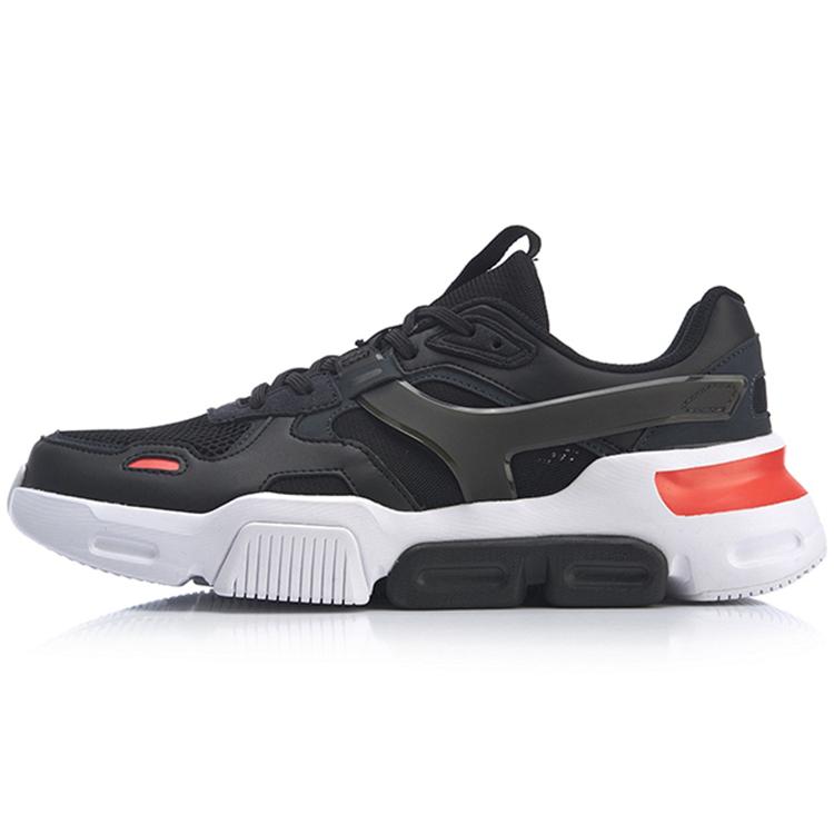 

New LiNing Shock Absorbers With Slip Resistant And Abrasion Resistant Properties Low Top Sports Casual Shoes Men s Black AGLP039-1 43