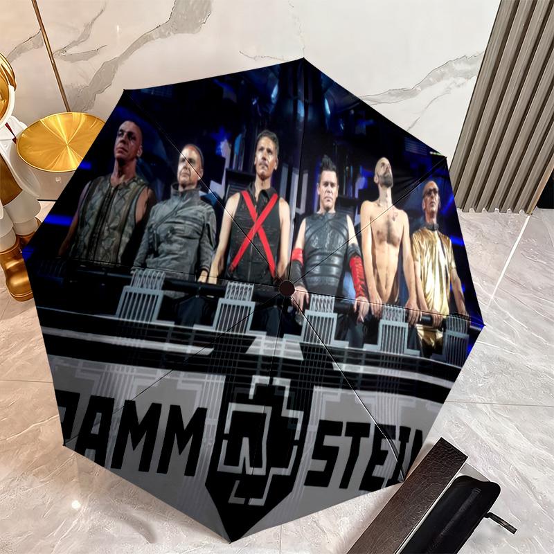 Famous German rock heavy metal band Rammstein Till Lindemann Umbrella, a portable iron travel and camping essential umbrella H4