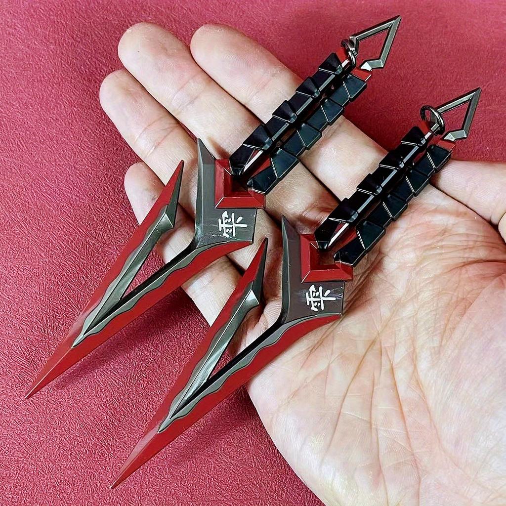 6.3inch Valorant Katana Anime Cosplay Kunai Metal Ninja Star Knife Sword Real Size Japanese Katana Original Samurai Sabre Toy