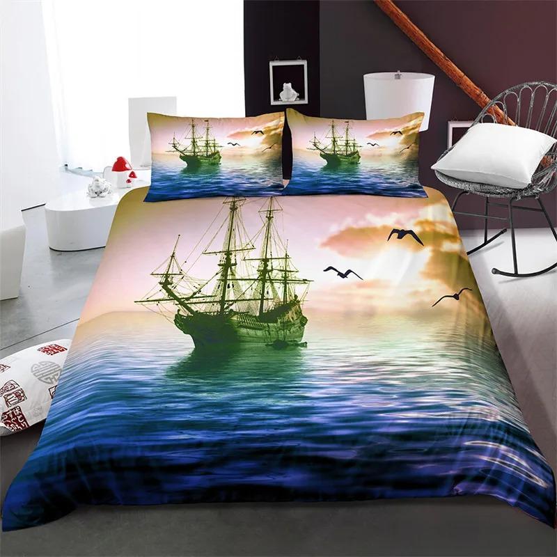 Beach Scenery Duvet Cover Summer Hawaii Landscape Bedding Set Twin Full King For Girl Boys M