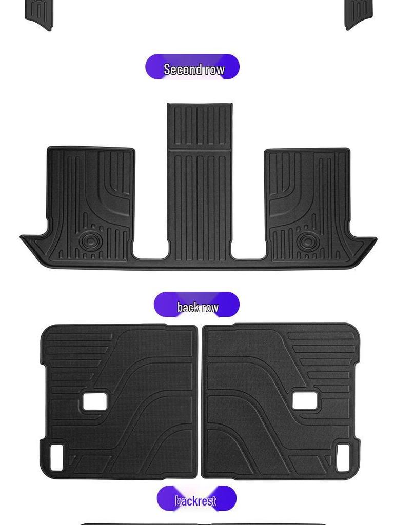 AITO M8 TPE Floor Mats & Waterproof Trunk/Backrest Mats for Five/Six-Seater Cars