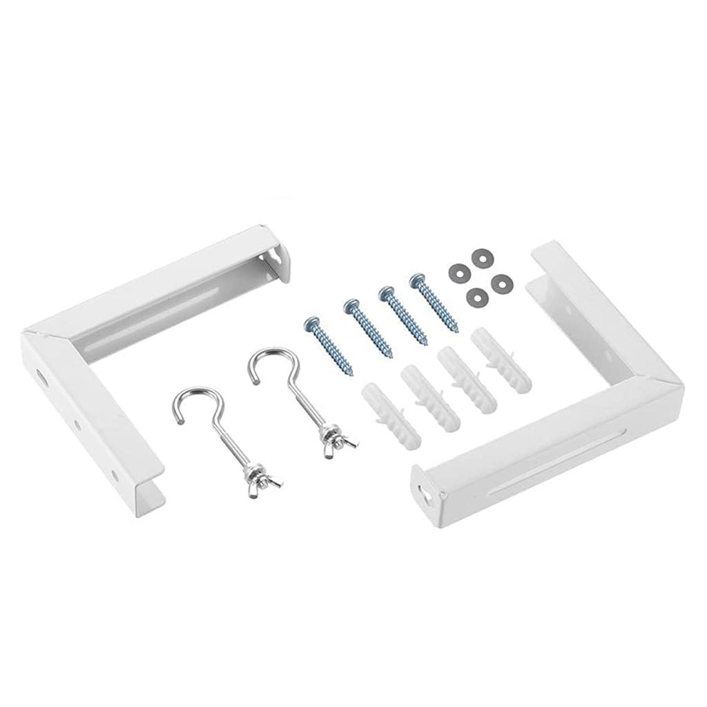 Wandhalterung für Projektorbildschirme, L-Klammern, Wandhalterung, verstellbare Verlängerungsmontagehaken, 20 kg Tragkraft