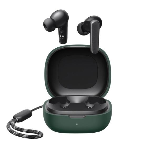 Pokrowiec na słuchawki z pełnym pokryciem i amortyzacją wstrząsów, z wiszącą linką, poduszka na słuchawki bezprzewodowe do Anker Soundcore R50i