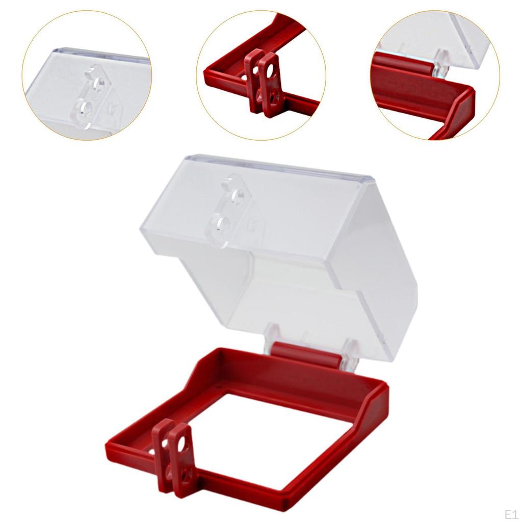 Power Push Button Switch Cover, Easy to Install,Dustproof,Emergency Stop Cover Protector for