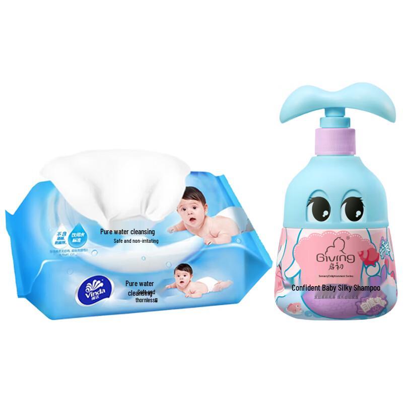 Vinda Baby Wet Wipes & Shampoo Set