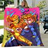 1pc Blanket JoJo's Bizarre Adventure Print Design, Lightweight Blanket for Sofa, Bed- Soft &Warm, Gift for All Seasons like Christmas, Halloween
