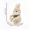 Adorable Rabbit Plush with Carrot & Scarf - Perfect Easter Gift for Girls